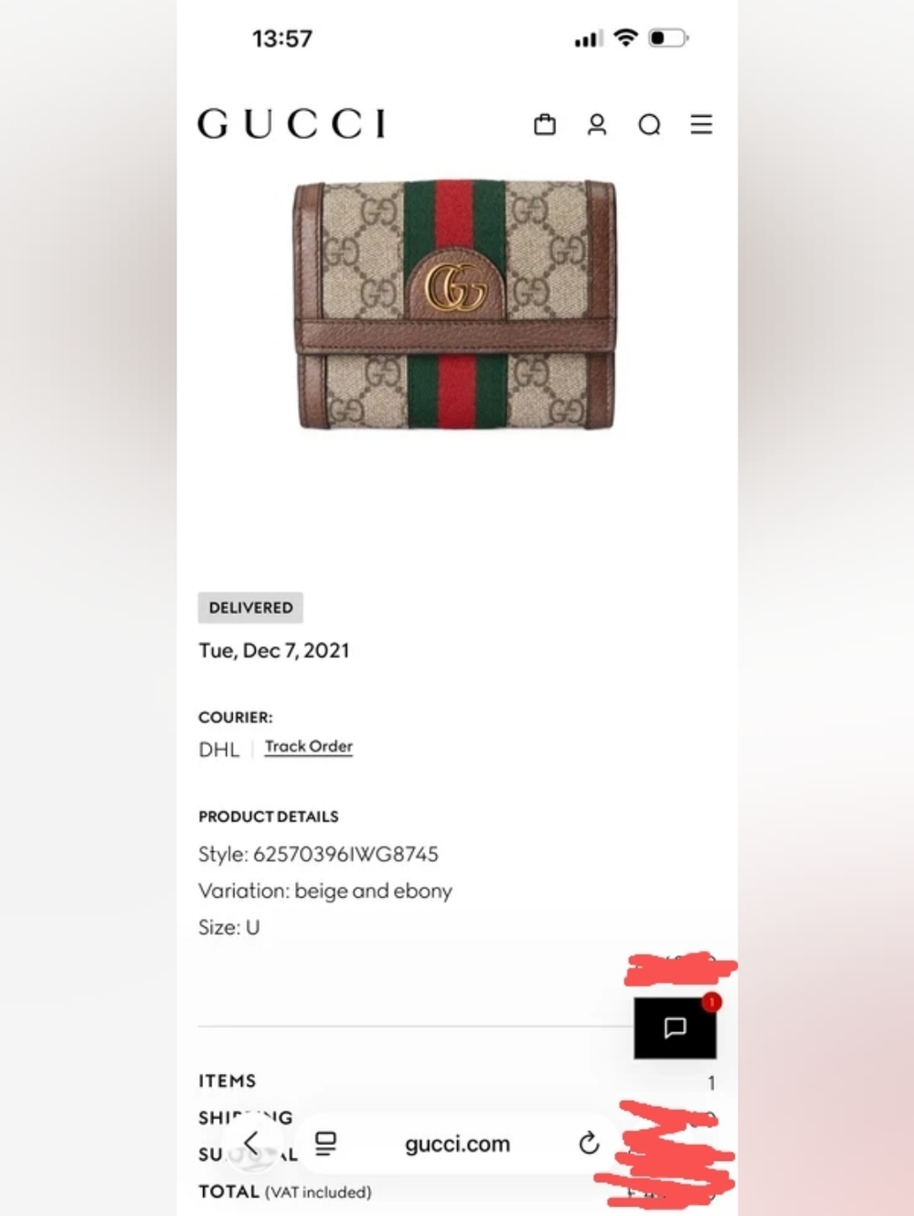 Gucci Ophidia Bifold Wallet - Picture 10 of 10